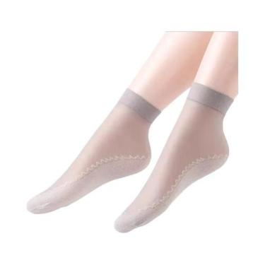 Imagem de Meias Curtas Elásticas De Verão Para Mulheres, 10 Pares, Respiráveis, 