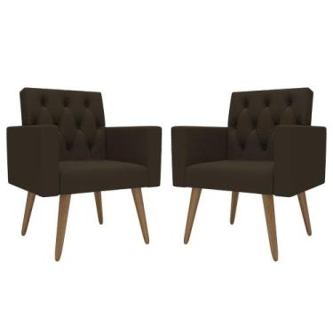 Imagem de Design Exclusivo Na Sala De Espera Poltrona Capitonê material sintétic