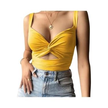 Imagem de Tops Cropped Sem Mangas Em Preto E Branco Para Mulheres, Sexy E Casuai