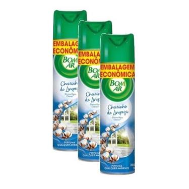 Imagem de Kit 3 Air Wick Bom Ar Adorizador Aroma Flor De Algodão 360ml