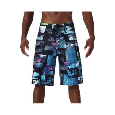 Imagem de Bermuda Masculina Estampada Para Natação, Surf, Praia E Corrida, Moda 