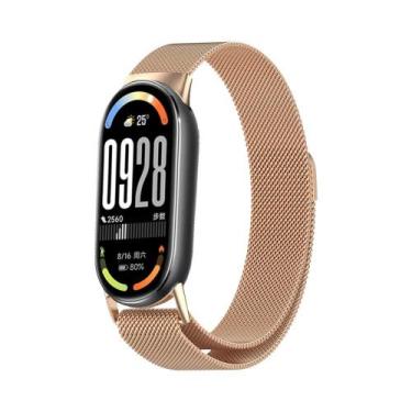 Imagem de Pulseira Magnética De Aço Inoxidável Para Xiaomi Mi Band 10 NFC Acessó