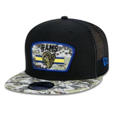 Imagem de Boné 9Fifty Trucker Los Angeles Rams Salute To Service NFL Snapback Aba Reta New Era Masculino-Masculino