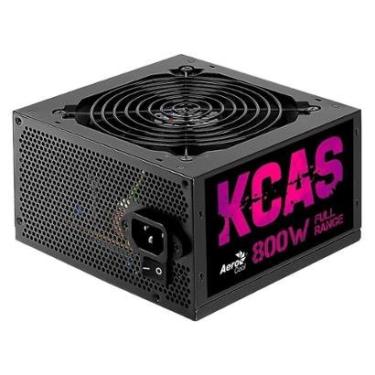 Imagem de Fonte Gamer Aerocool ATX KCAS, 800W, 80 Plus Bronze, PFC Ativo, Preto - 79602-Unissex