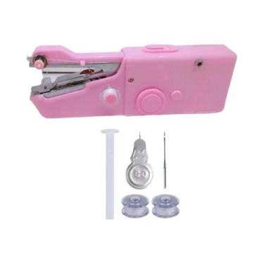 Imagem de Máquina De Costura Portátil Mini Elétrica Para Artesanato E Suprimento