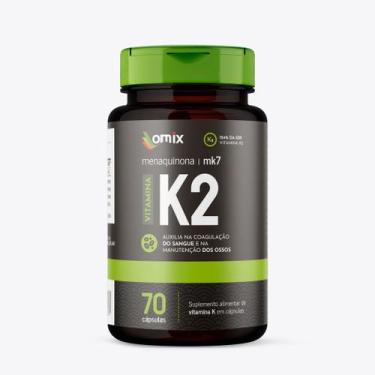 Imagem de Vitamina K2 - MK7 - 70 cápsulas - Omix