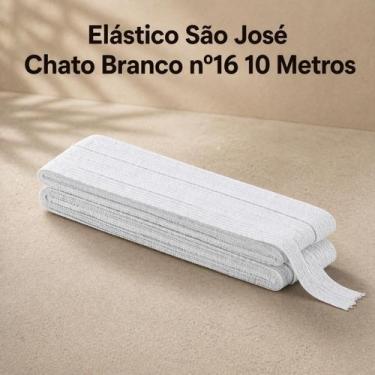 Imagem de Elástico São José Chato Branco nº16 10 Metros