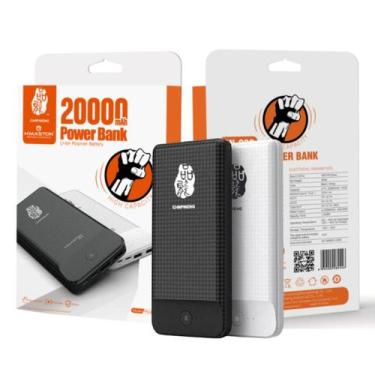 Imagem de PowerBank 20.000 Mah Compatível Com Tipo C V8 Iphone - H'Maston, Branc