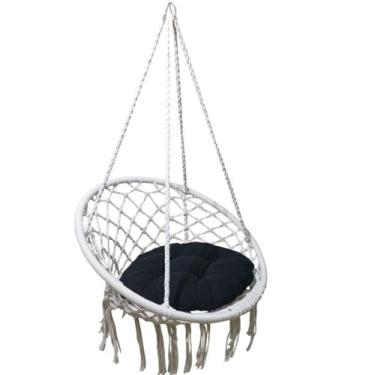 Imagem de Rede Cadeira Balanço Suspensa Teto Casa Varanda Quintal Jardim Sacada 