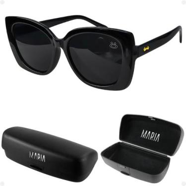 Imagem de oculos sol social praia vintage proteção uv + case acetato quadrado qu