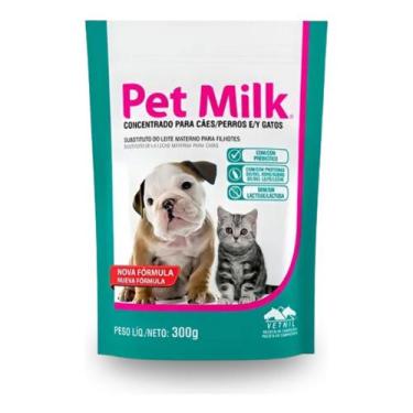 Imagem de Pet Milk 300g - Leite Substituto P/ Gatos E Cães Filhotes - Vetnil