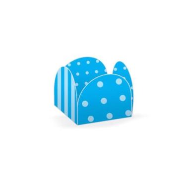 Imagem de Forminha Caixeta 4 Pétalas Nc C/50 Und Lp Azul/azul Cl - Nc toys