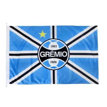 Imagem de Bandeira Grêmio Oficial Licenciada 2 Panos - JC Flâmulas e Bandeiras