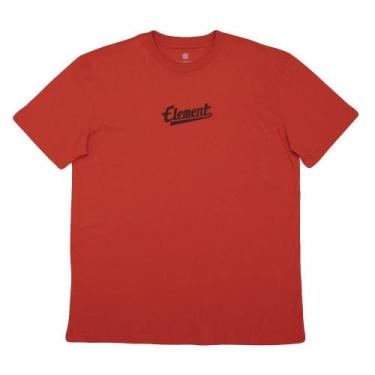 Imagem de Camiseta Element Script Chest SM23 Masculina Telha, G, Laranja