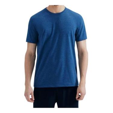 Imagem de Camiseta Masculina Hering MC Regular Azul - 0201MNIEN, G, Azul