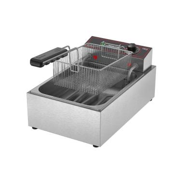 Imagem de Fritadeira Elétrica Tacho 1 Cuba 3L FRCE3 110V Aço Inox com Cestos e Escorredor Metalcubas