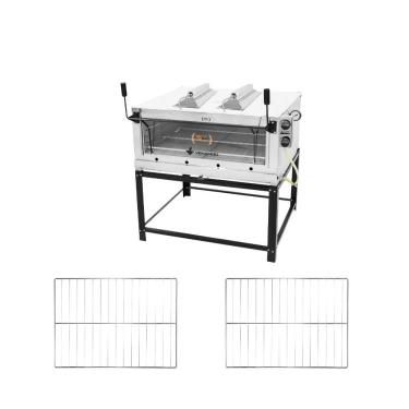Imagem de Forno Gás Industrial Infravermelho Roma Venâncio Firiv110 Inox com Pedra Refratária e 2 Grades Extras Inox