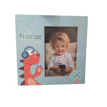 Imagem de PORTA RETRATO 10 x 15 MDF "PRÍNCIPE" unidade - Y888, DINO VERMELHO