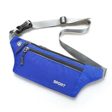 Imagem de Pochete slim fina impermeável unisex ajustável discreta - XT, Azul cob