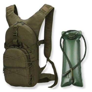 Imagem de Mochila de Hidratação 3L térmica Verde Ciclismo Camping Trilha Caminha