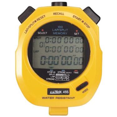 Imagem de Cronômetro Ultrak 495 Amarelo Resistente à Água com Garantia de 5 Anos