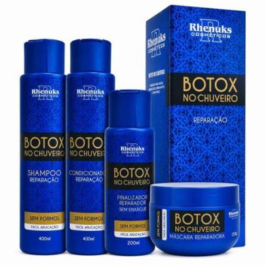 Imagem de Kit capilar botox no chuveiro com 4 itens rhenuks cosmeticos