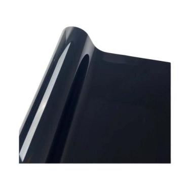 Imagem de Vinil Adesivo Ultra Brilhante Preto Piano Para Envelopamento De Carros
