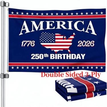 Imagem de Bandeira Snungee 250º Aniversário EUA 91x152 cm