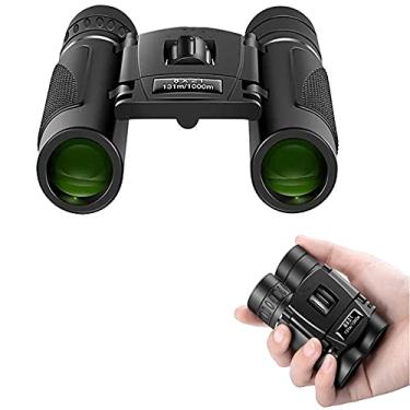 Imagem de Binóculos compactos e leves, 10x22 HD Mini telescópios binoculares dobráveis ​​de bolso atualizados, para adultos, crianças, observação de pássaros, teatro, ópera