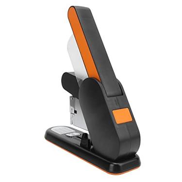 Imagem de Grampeador de mesa, economizando tempo Grampeador de ajustável ergonômico para uso geral para escritório para uso profissional em locais de trabalho(laranja)
