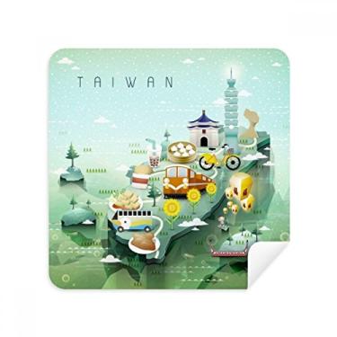 Imagem de Travel Taiwan Food Atrations China óculos pano pano limpador de tela tecido camurça pacote com 2