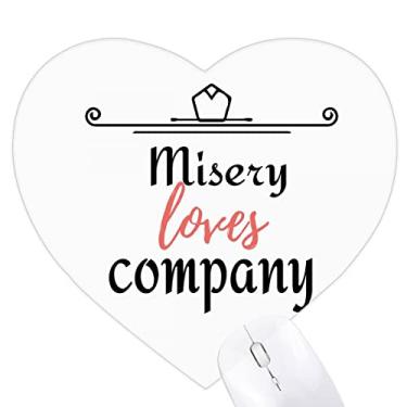 Imagem de Misery Loves Company Art Deco Fashion Heart Mousepad Tapete de borracha para escritório