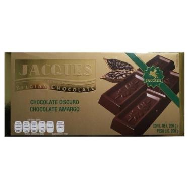 Imagem de Barra Chocolate Premium Belga Amargo Jacques 200 Gramas