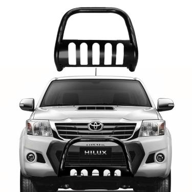 Imagem de Para-Choque de Impulsão Hilux 2005 a 2015 Com Protetor Preto