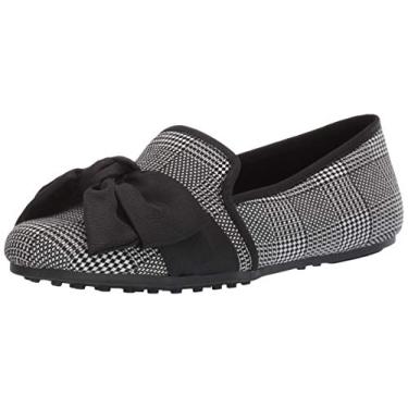 Imagem de Aerosoles Mocassim feminino estilo dirigir, Combo preto e branco, 5.5