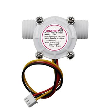 Imagem de DIGITEN Sensor De Fluxo De Água G3/8 Bruxa. Medidor De Vazão De Efeito Hall Medidor De Fluido Líquido Interruptor Do Sensor Do Medidor De Vazão Medidor De Vazão 0.3-10L/Min