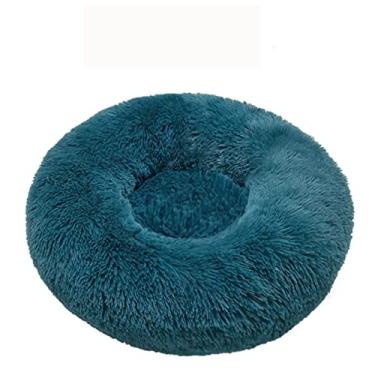 Imagem de Cama para cães calmante, cama para cães antiansiedade, cama para cães de pelúcia para cães pequenos, cama de cachorro confortável macia e macia em pele sintética, cama para animais de estimação lavável, diâmetro 16 cm