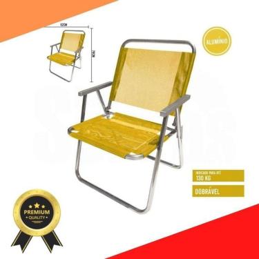 Imagem de Cadeira Praia Varanda El. 130 Kg Amarelo