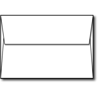 Imagem de Envelopes de aba quadrada branco A1 (3 5/8" x 5 1/8") - 50 envelopes - Envelopes de marca de materiais de impressão de mesa