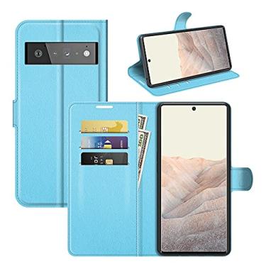 Imagem de YUNCHAO Caixa de telefone Para o Google Pixel 6 Pro Litchi Texture Horizontal Flip Protective Case With Holder & Card Slots & Wallet capa para celular