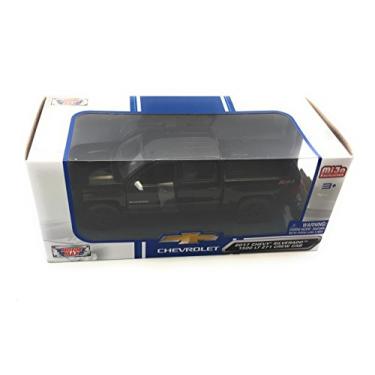 Imagem de 2017 Chevrolet Silverado 1500 LT Z71 Crew Cab Black 1/24 Diecast Model Car by Motormax