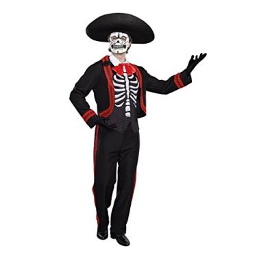 Imagem de Dreamgirl Masculino Dude of The Dead, Preto/vermelho, M