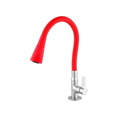 Imagem de Torneira ABS Color Flex Duo Vermelha C70 1/4 V 1/2 DN15 CR 1167