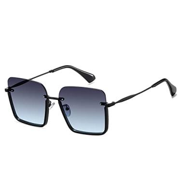 Imagem de Óculos de Sol Luxo Leve Óculos de Sol Quadrado Armação Grande Óculos de Sol Feminino Trend Óculos de Sol Viagem ao ar livre, 2, tamanho único