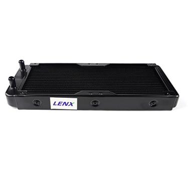 Imagem de BXQINLENX 18 tubos de alumínio trocador de calor radiador para PC CPU CO2 Laser água frio sistema computador 240 mm (A)