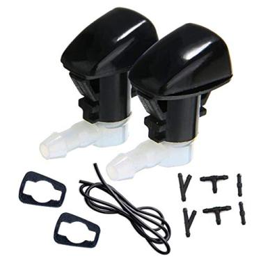 Imagem de FainWan 2 peças mangueira de fluido de arruela de para-brisa frontal (2 pés de comprimento) com conector e kit de pulverizador de bocal compatível com Hon-da 09–15 Hon-da Pilot, 11–14 Hon-da Odyssey 76810-SZA-A01ZA,76810-TK8-A01