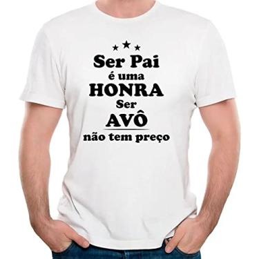 Imagem de Camiseta ser avô não tem preço camisa vovô vô presente Cor:Branco;Tamanho:P