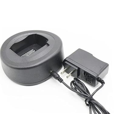 Imagem de TECKEEN Carregador de bateria 12V 1A para rádio Motorola CP150 CP200 CP040 PR400 GP3688