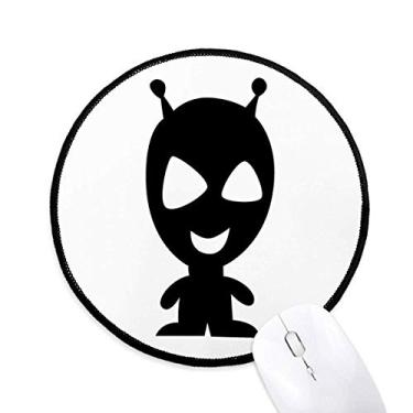 Imagem de DIYthinker Universo Alienígena monstro alienígena mouse pad desktop escritório tapete redondo para computador