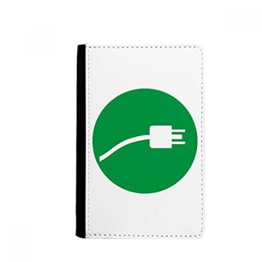Imagem de Cabo de carregamento com plugue verde padrão para passaporte Notecase Burse carteira capa para cartão, Multicolorido.